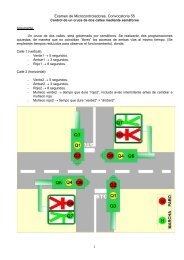 Control de un cruce de calles, gestionado por microPLC