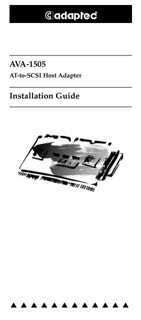 AVA-1505 Installation Guide - Adaptec