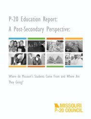 P-20 Education Report - Ozarks Technical Community College