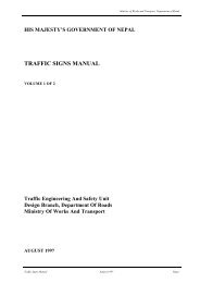 TRAFFIC SIGNS MANUAL - About Department of Road