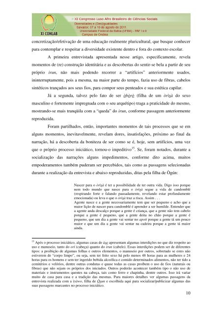 quem ÃƒÂ©, ÃƒÂ©! quem nÃƒÂ£o ÃƒÂ©, cabelo avoa! - XI Congresso Luso Afro ...