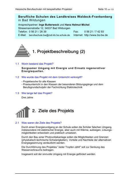 Hessische Berufsschulen mit beispielhaften Energiesparprojekten