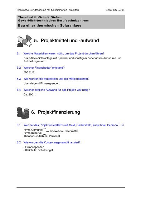 Hessische Berufsschulen mit beispielhaften Energiesparprojekten