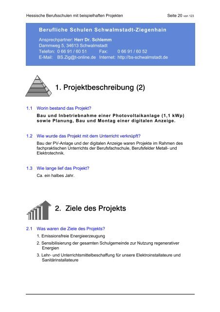 Hessische Berufsschulen mit beispielhaften Energiesparprojekten