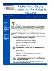 Packet Four: Getting Started with Reminders & Res ... - TRAMS, Inc.