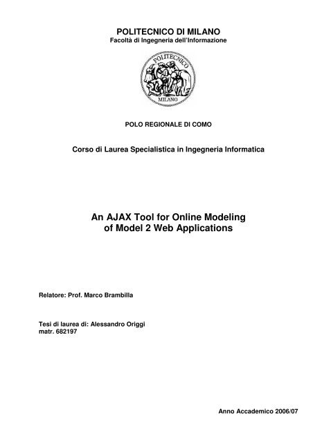 Thesis full text PDF - Politecnico di Milano