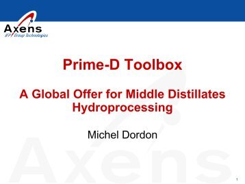 Advances in Middle Distillate Hydrotreating - World Petroleum Council