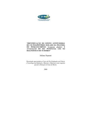 IdentificaÃ§Ã£o do efeito antitumoral de um polipeptÃ­deo isolado da ...
