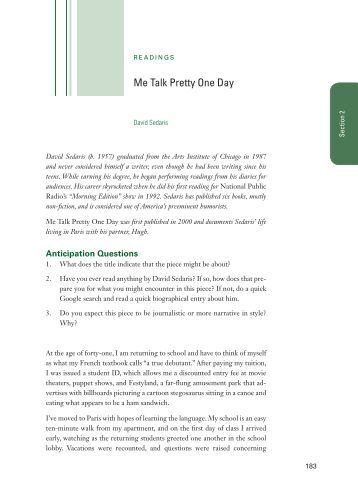 David sedaris essays full text