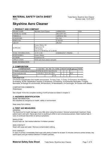 Skyshine Aero Cleaner