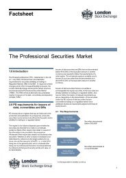The Professional Securities Market - London Stock Exchange