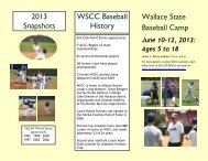 Wallace State Baseball Camp - Wallace State Community College