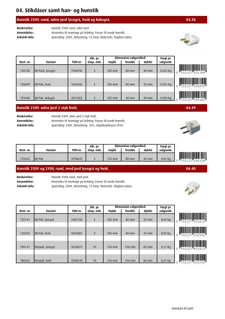 PRODUKTKATALOG - JO-EL