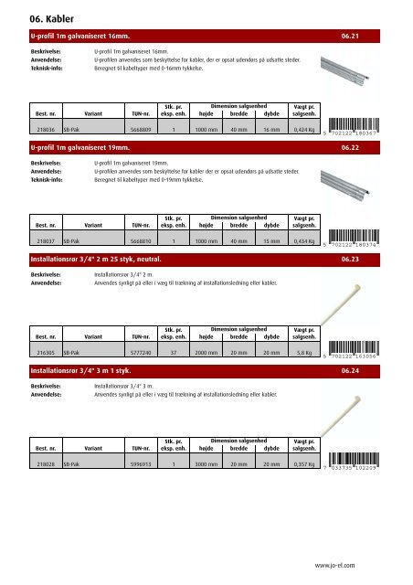 PRODUKTKATALOG - JO-EL