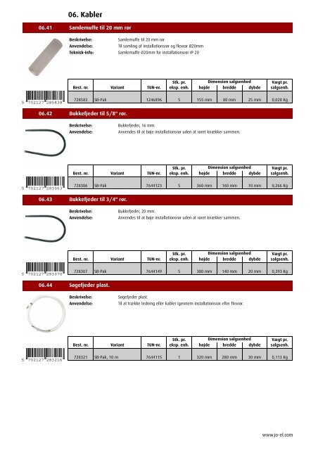 PRODUKTKATALOG - JO-EL