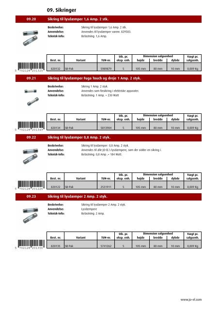 PRODUKTKATALOG - JO-EL