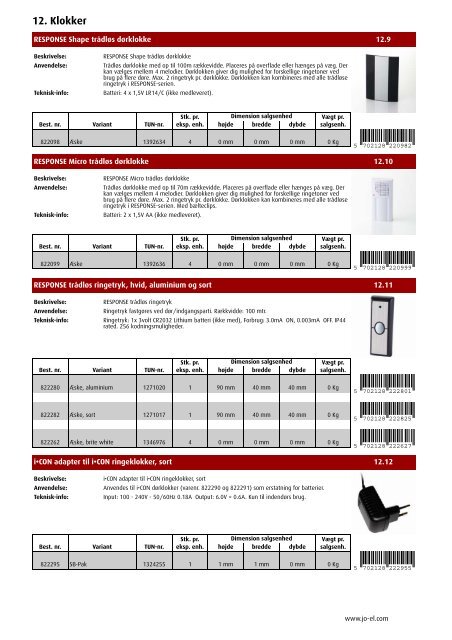 PRODUKTKATALOG - JO-EL