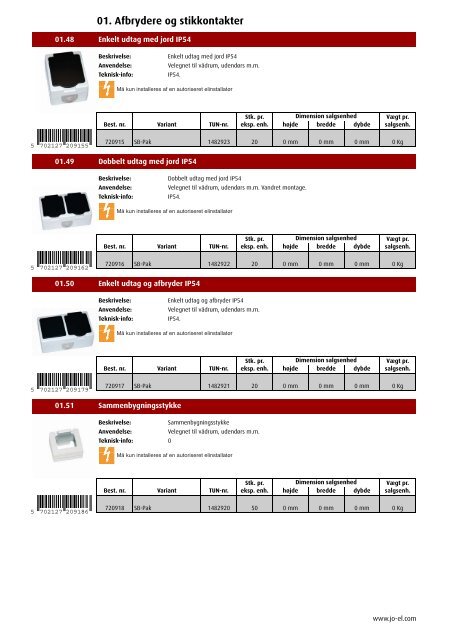 PRODUKTKATALOG - JO-EL