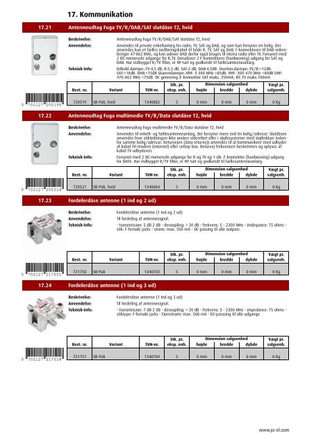 PRODUKTKATALOG - JO-EL