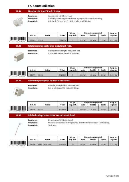 PRODUKTKATALOG - JO-EL