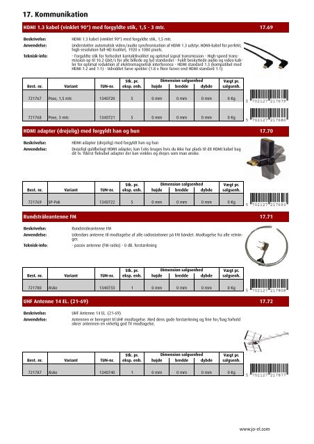 PRODUKTKATALOG - JO-EL