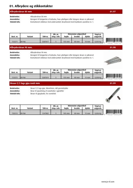 PRODUKTKATALOG - JO-EL