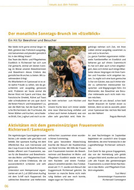 Ausgabe 45 Juni 2004 SENIOcare® Wohn- und Pflegeheime als ...