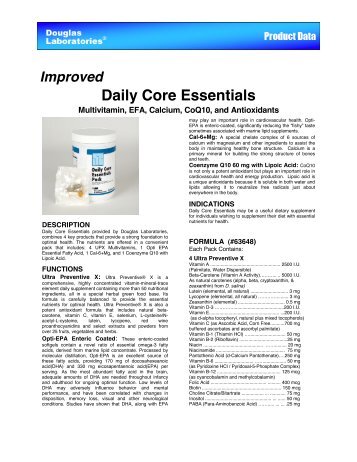 Daily Core Essentials - Douglas Laboratories