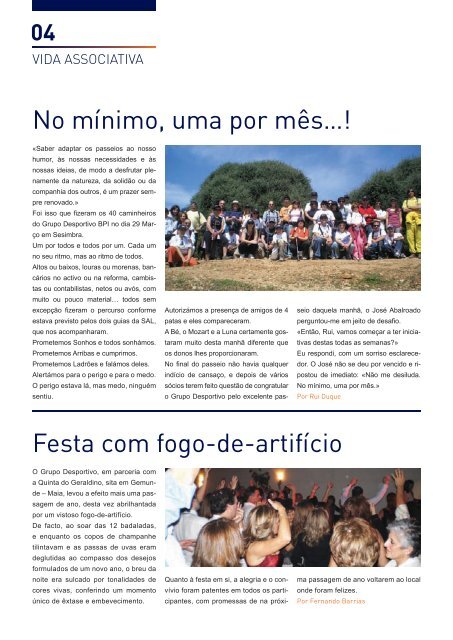 Maio-Julho 08 - Grupo Desportivo e Cultural dos Empregados do ...