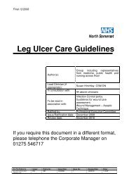 Leg Ulcer Policy Care Pathway - NHS North Somerset