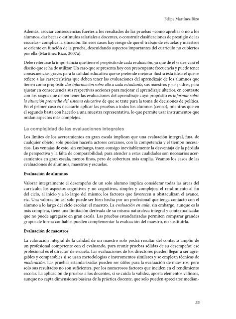 Avances y desafÃ­os en la evaluaciÃ³n educativa - OEI