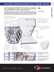 Multi-User Telecommunications Outlet Assembly - Siemon