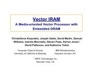 Vector IRAM - Computational Research Division