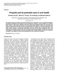 Propolis and its potential uses in oral health