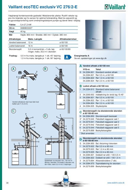 Vaillant ecoTEC exclusiv VC 276/2-E A - Solar Danmark A/S