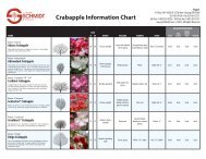 Crabapple Information Chart - Arbtalk