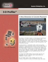 3-D Profiler SystemÂ® Product Specification - Somero Enterprises
