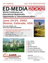 June 24-29, 2002 Denver, Colorado, USA - Association for the ...