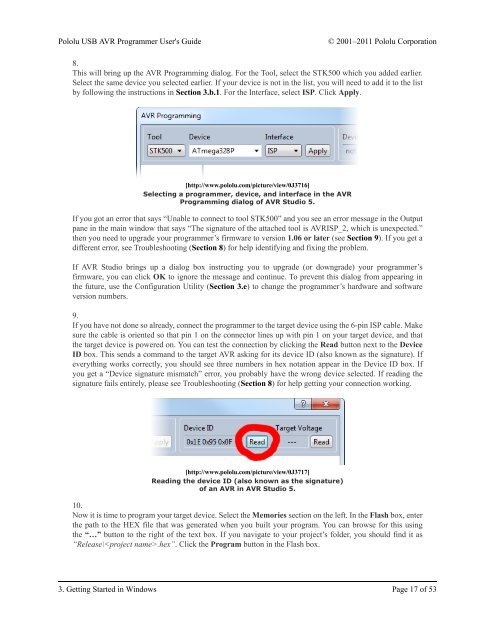 Pololu - Pololu USB AVR Programmer User's Guide - Roboweb.net