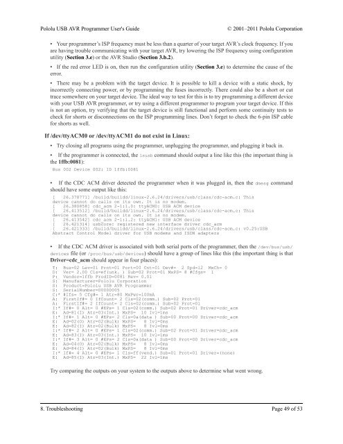 Pololu - Pololu USB AVR Programmer User's Guide - Roboweb.net