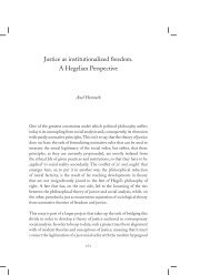 Justice as institutionalized freedom. A Hegelian Perspective