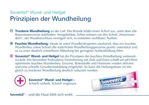 BroschÃ¼re Wund- und Heilgel herunterladen - Soventol