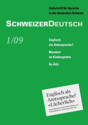 Zeitschrift Schweizerdeutsch, pdf