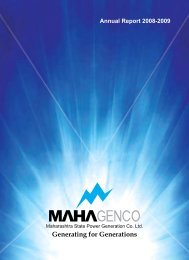 annual report 2008-2009 (english) - Mahagenco