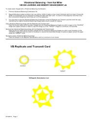 Vibrational Balancing - from Kat Miller - Blue Iris Learning Center