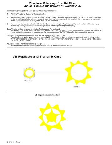 Vibrational Balancing - from Kat Miller - Blue Iris Learning Center