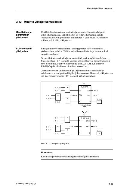 S7-300/400 Ohjelmointi FUB/FDB - Siemens