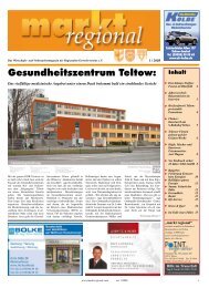 Gesundheitszentrum Teltow: - markt regional