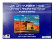 Joint Water Purification Project- Colorado's First Planned Indirect ...