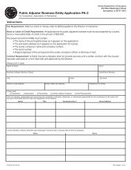 Public Adjuster Business Entity Application - Illinois Department of ...